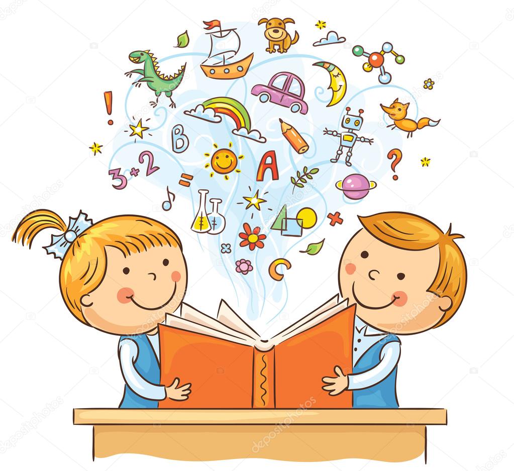 Niños leyendo